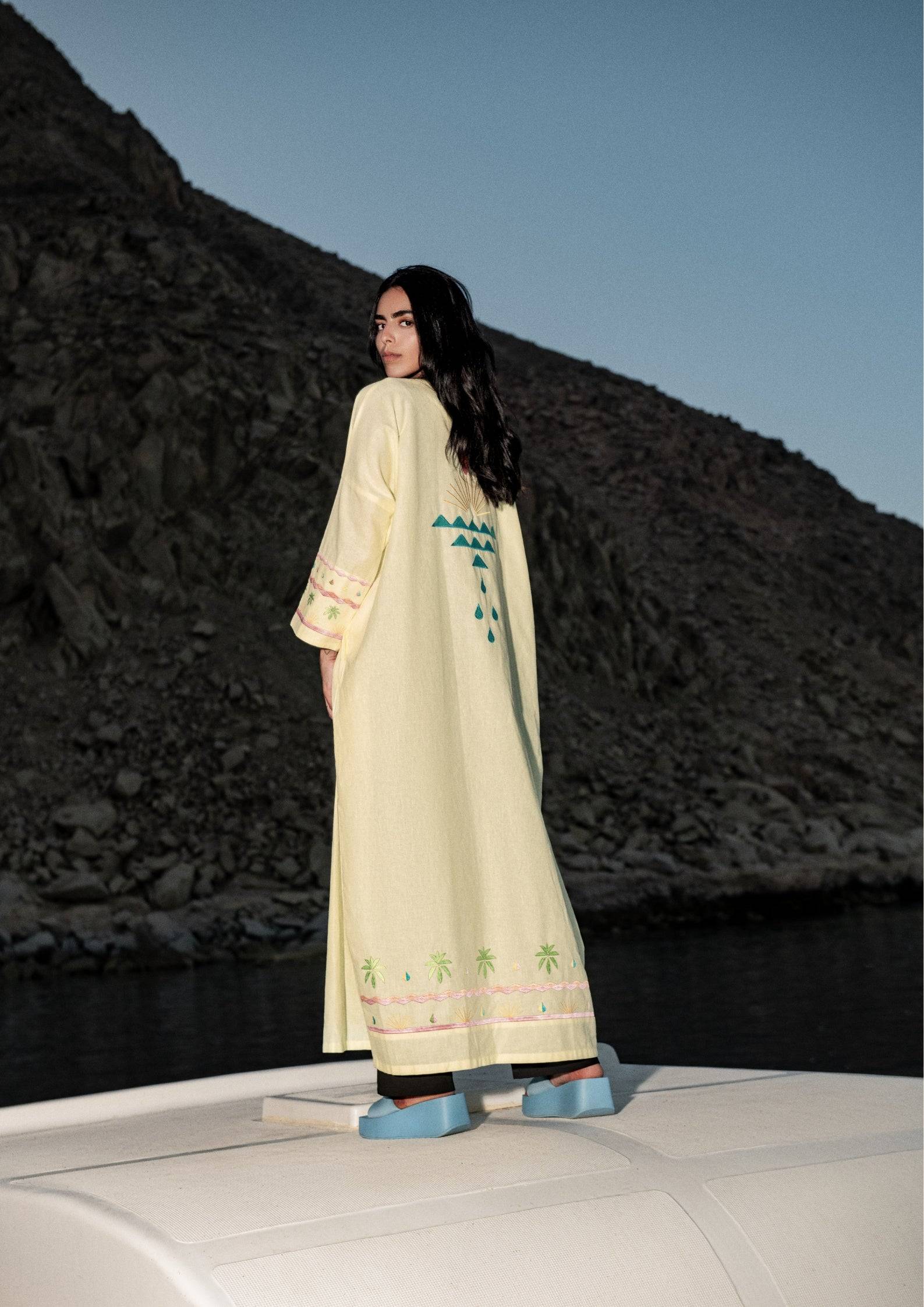 The Luminous Lemon ABAYA + scarf SET - Online Shopping - The Untitled Project