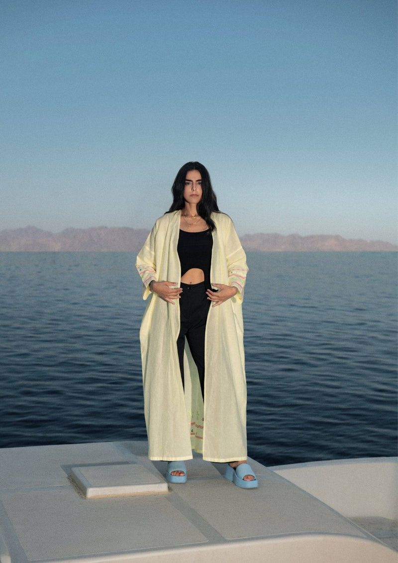 The Luminous Lemon ABAYA  + scarf SET - Online Shopping - The Untitled Project