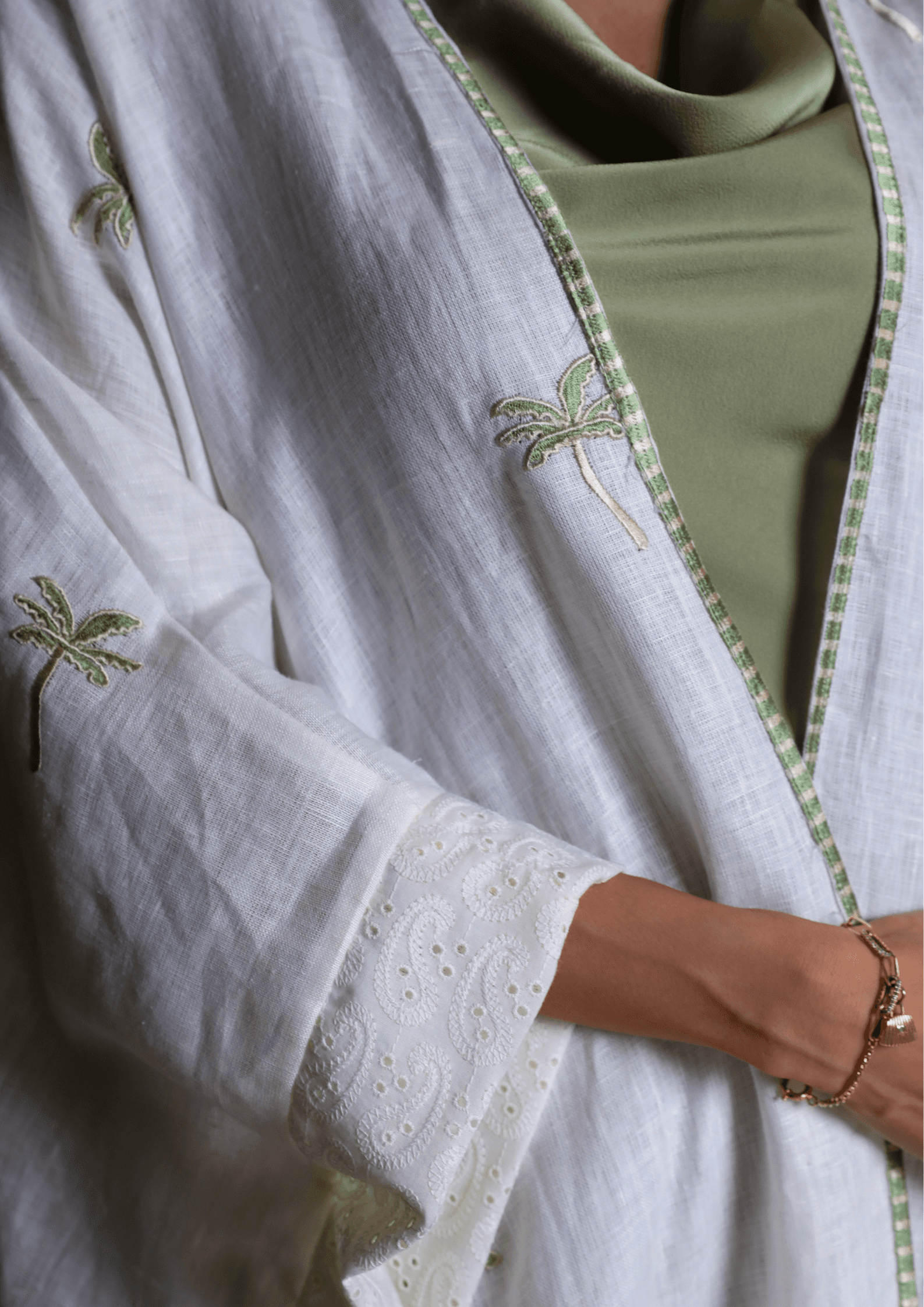 Palm Paradise - Abaya & Scarf Set - Online Shopping - The Untitled Project
