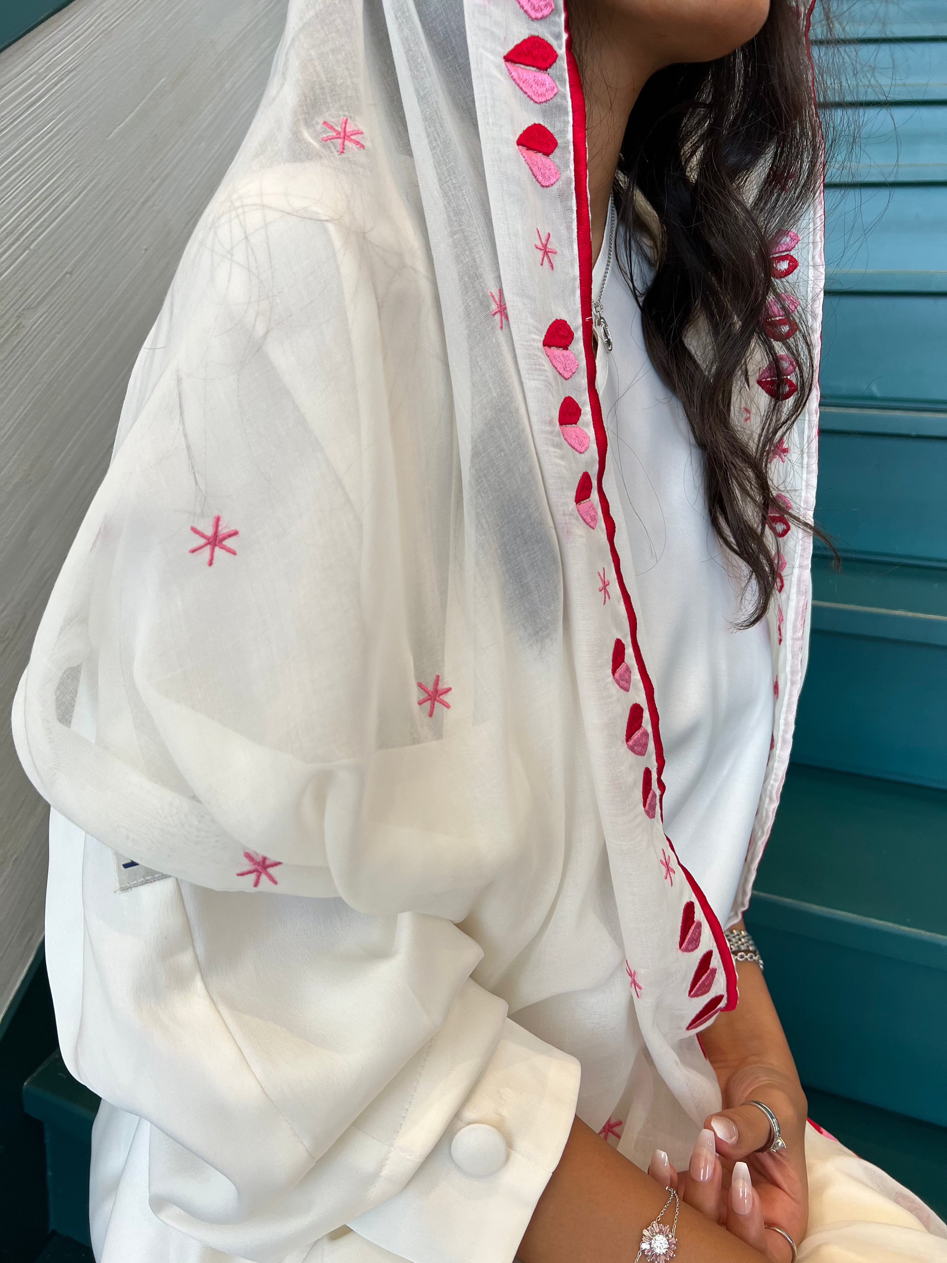 Queen of Hearts Scarf - Supporting Breast Cancer Awareness - Online Shopping - The Untitled Project