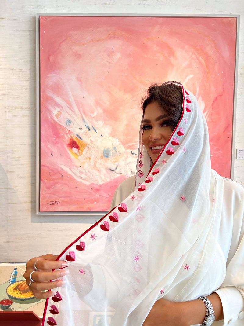 Queen of Hearts Scarf - Supporting Breast Cancer Awareness - Online Shopping - The Untitled Project