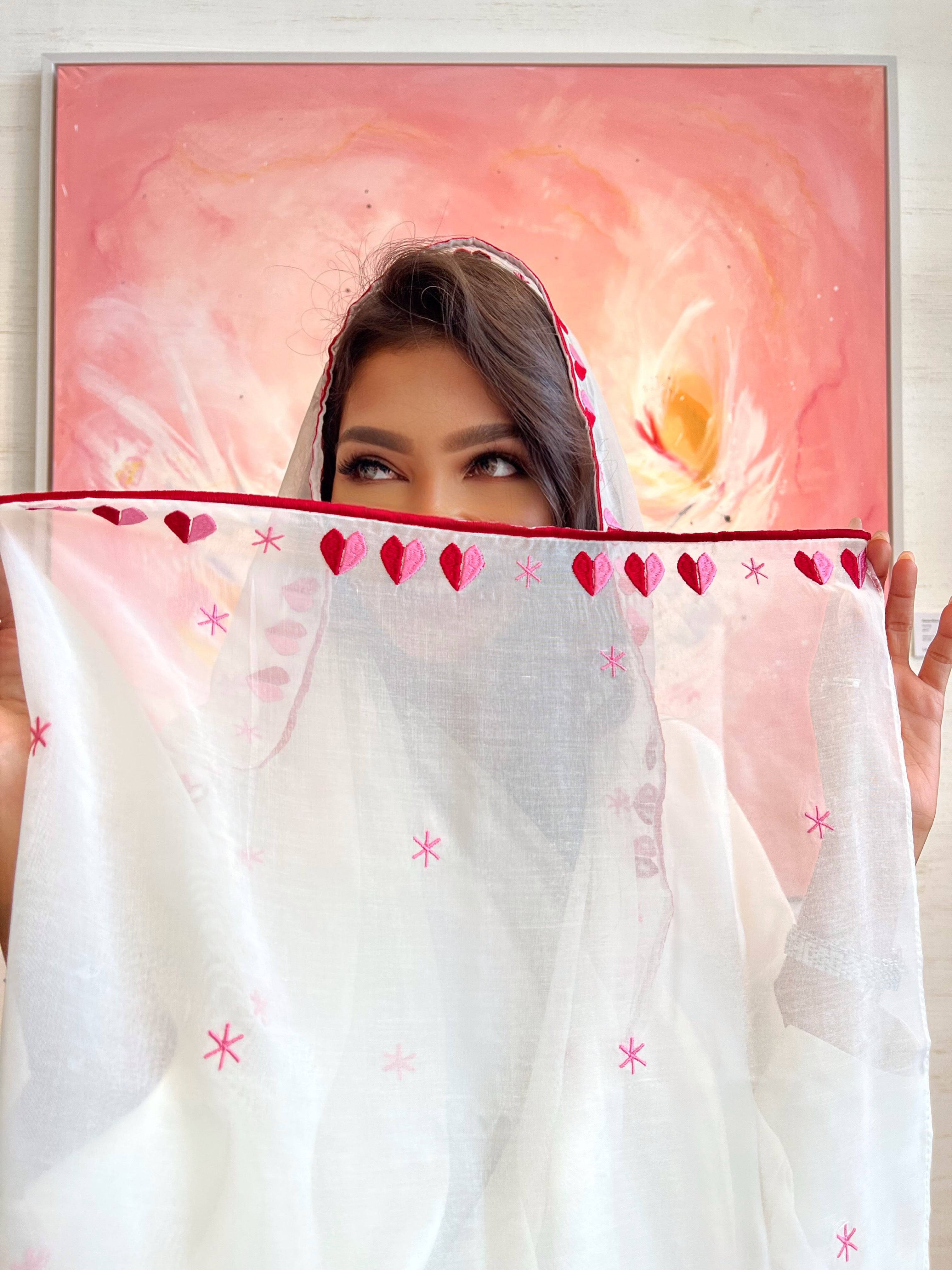 Queen of Hearts Scarf - Supporting Breast Cancer Awareness - Online Shopping - The Untitled Project