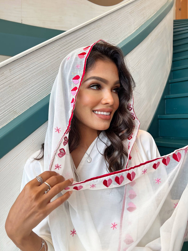 Queen of Hearts Scarf - Supporting Breast Cancer Awareness - Online Shopping - The Untitled Project