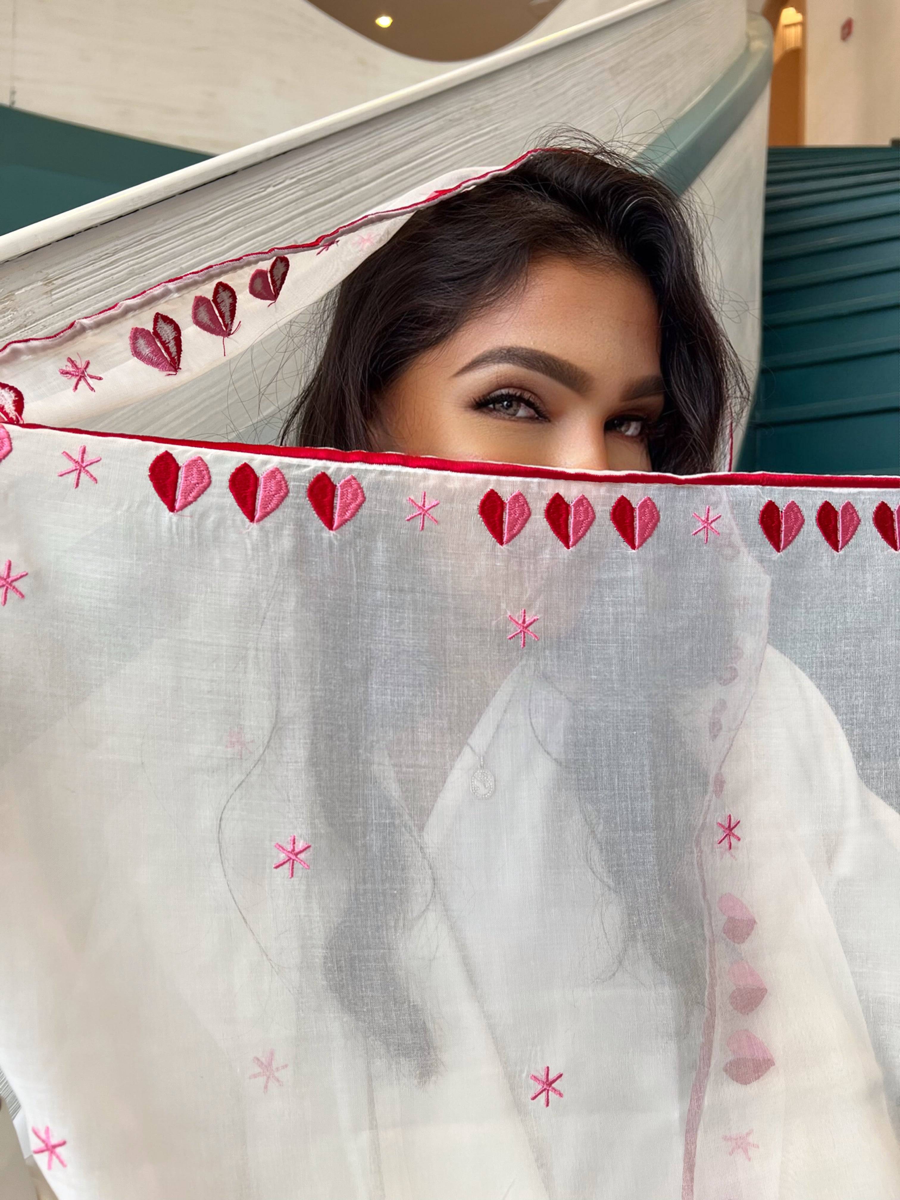 Queen of Hearts Scarf - Supporting Breast Cancer Awareness - Online Shopping - The Untitled Project