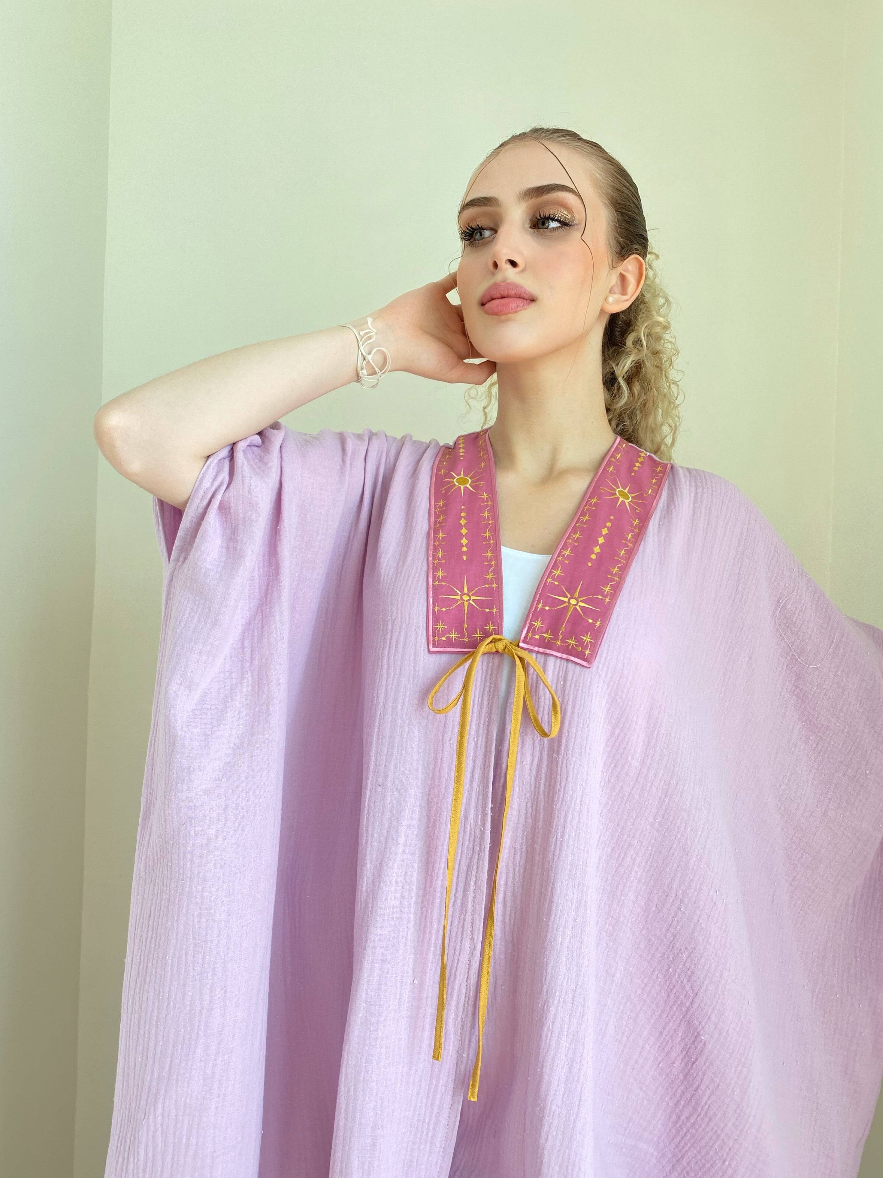 The lilac fairy - Front Bow Abaya - Online Shopping - The Untitled Project