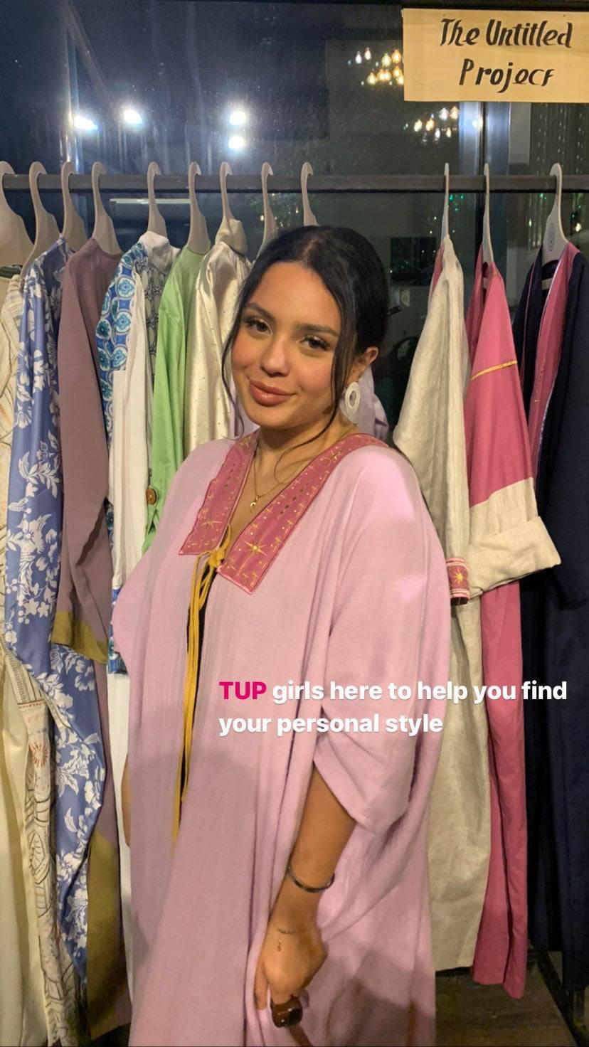 The lilac fairy - Front Bow Abaya - Online Shopping - The Untitled Project