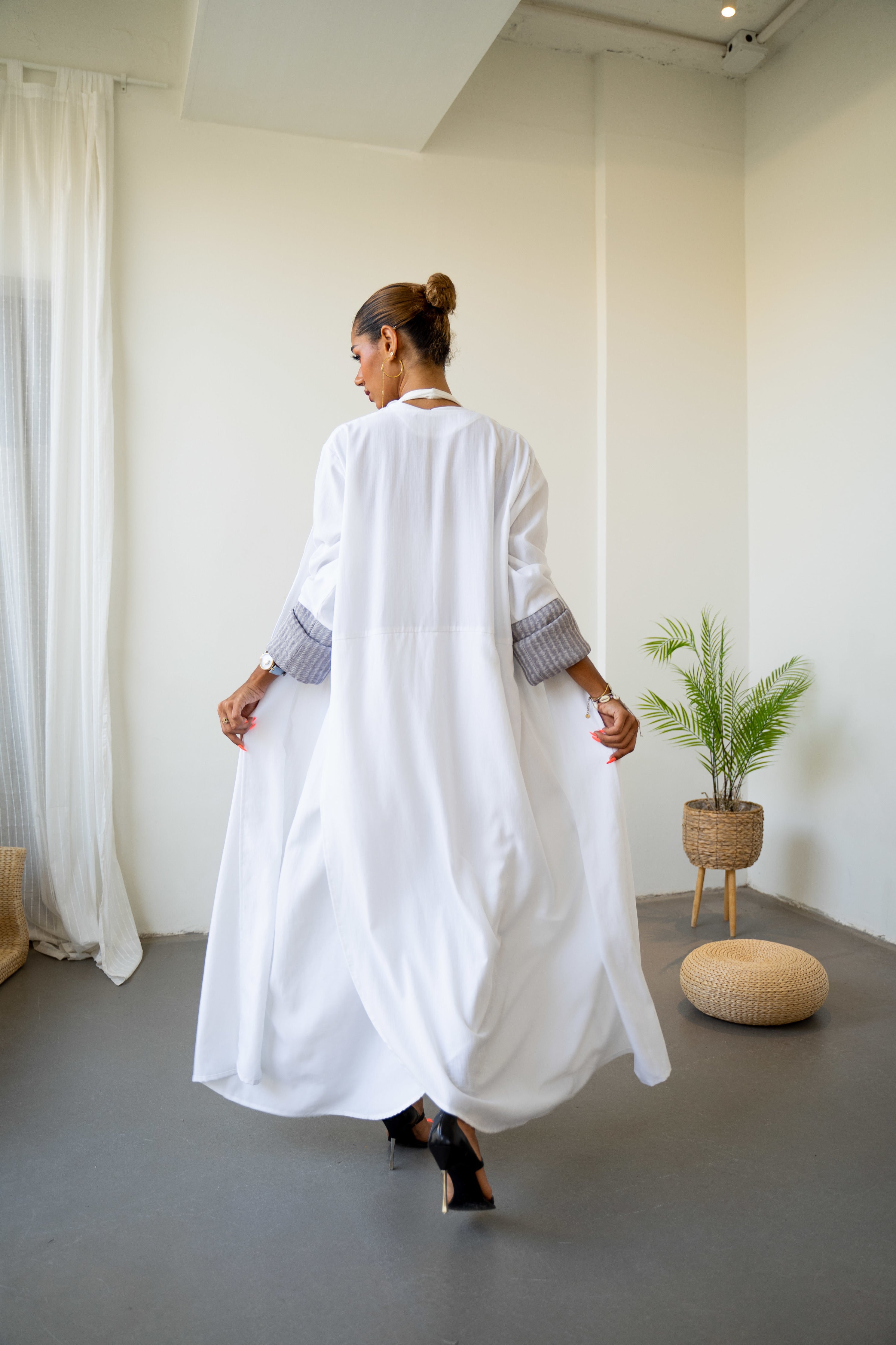 The Sadie Abaya - Luxurious lightweight Silk - The Untitled Project