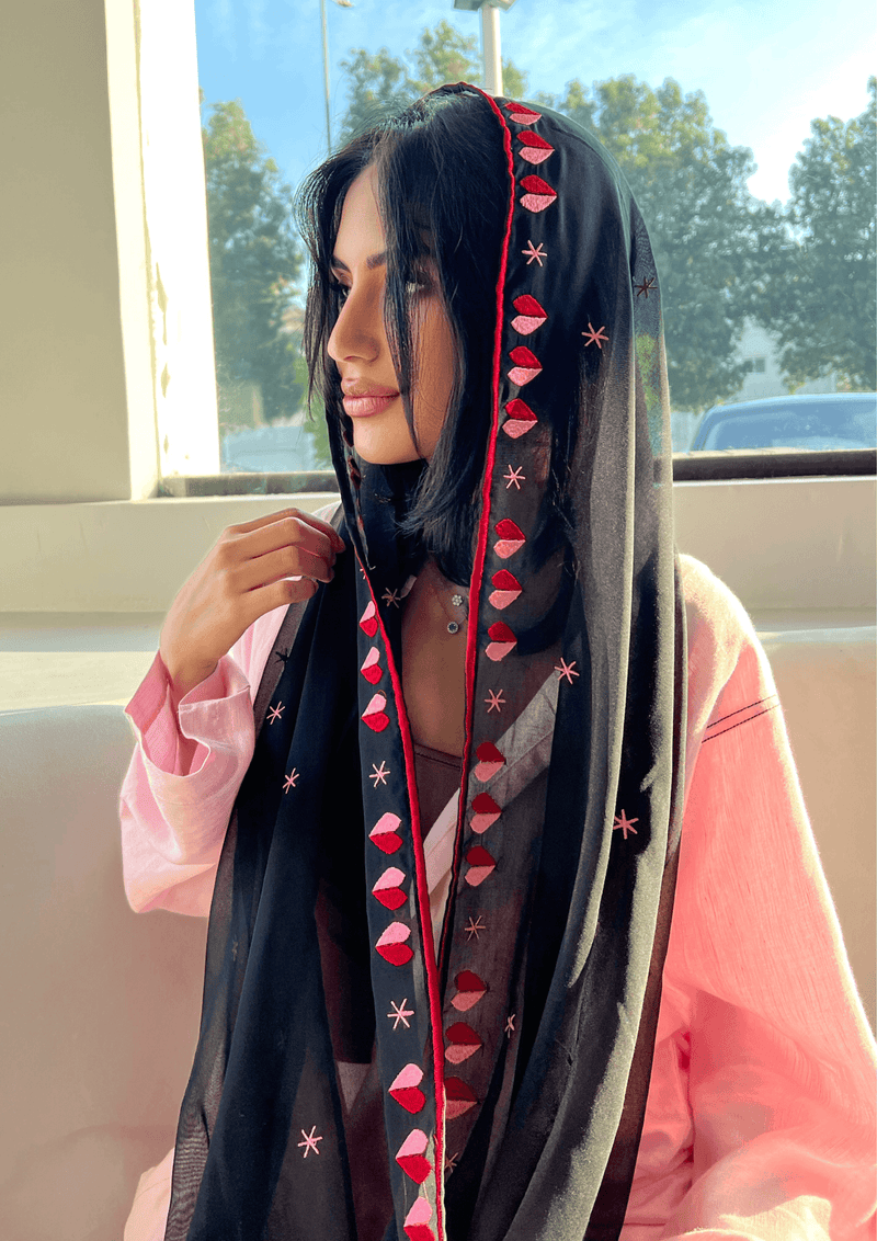 Queen of Hearts Scarf - Supporting Breast Cancer Awareness - Online Shopping - The Untitled Project