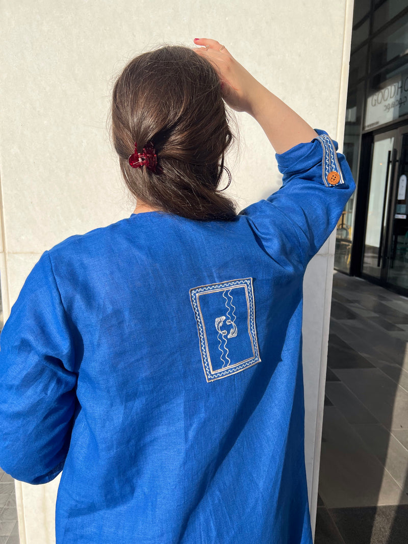 Blue Koi - Abaya & Scarf Set - Online Shopping - The Untitled Project