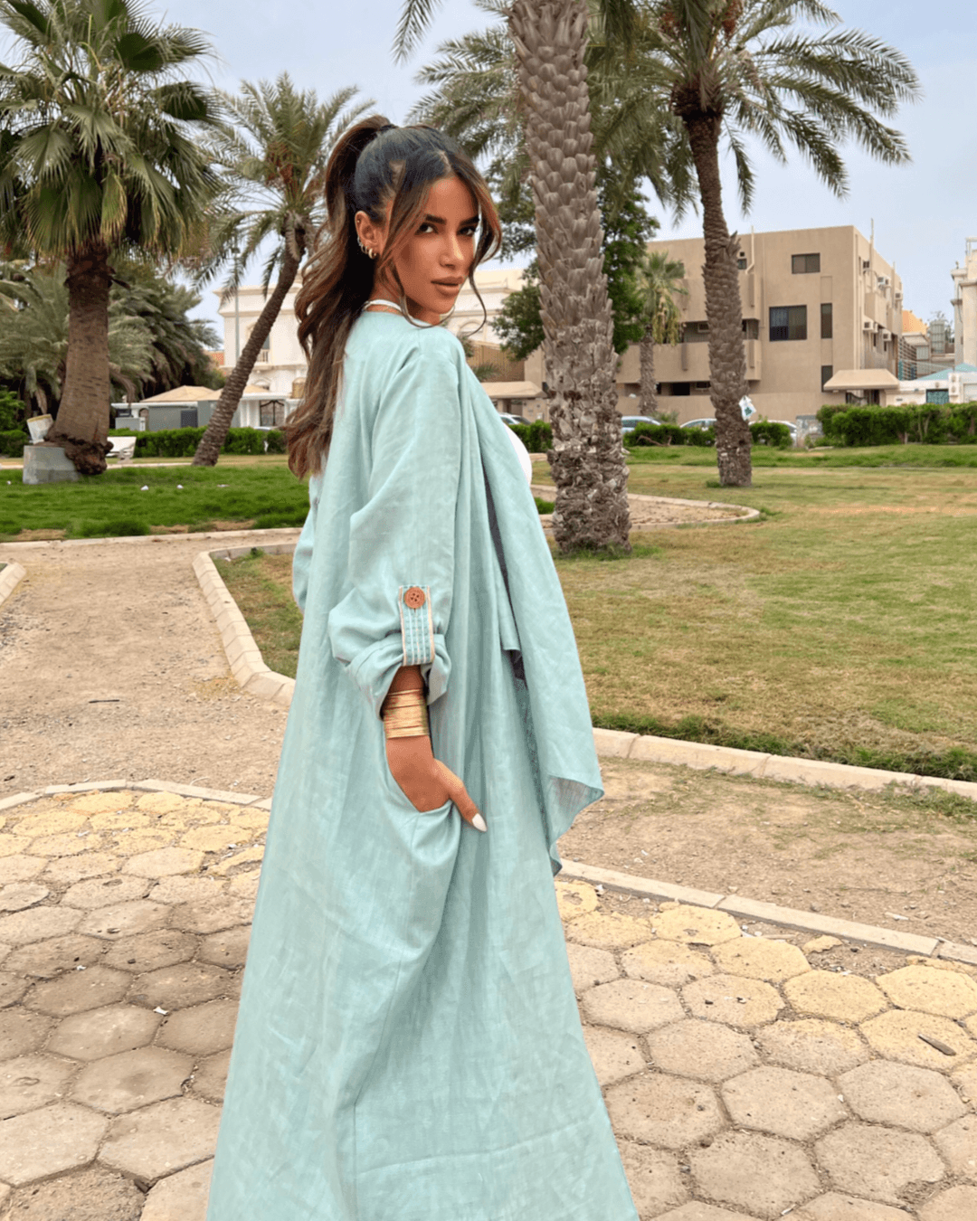 Tati the Turtle - Abaya & Scarf Set - Online Shopping - The Untitled Project