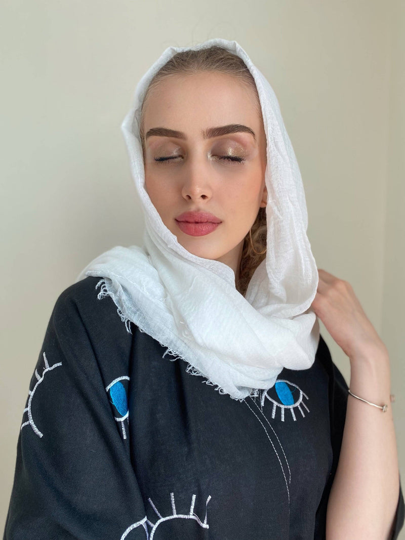 Joanna’s Evil Eye Abaya - Fully Embroidered - Online Shopping - The Untitled Project