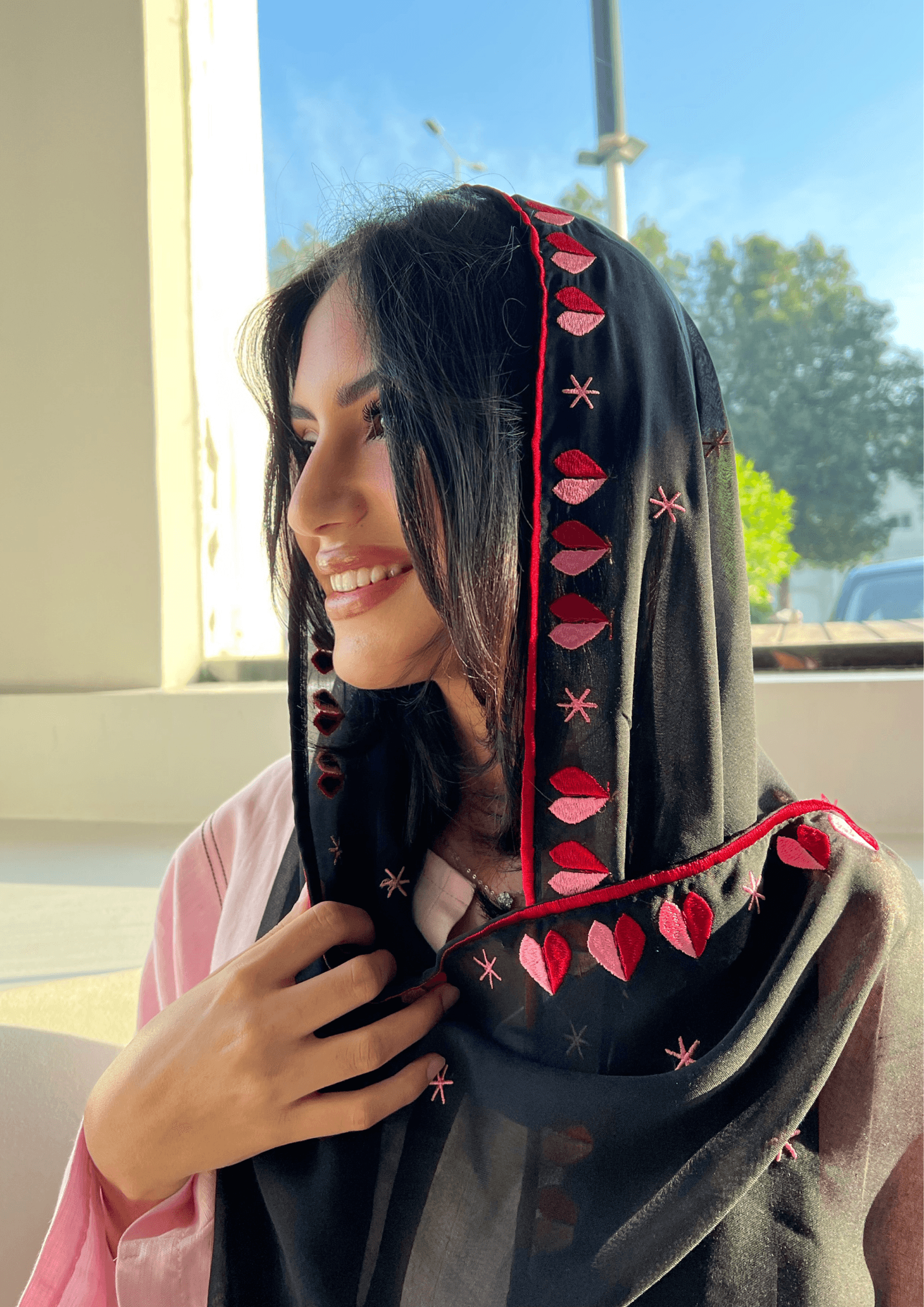 Queen of Hearts Scarf - Supporting Breast Cancer Awareness - Online Shopping - The Untitled Project