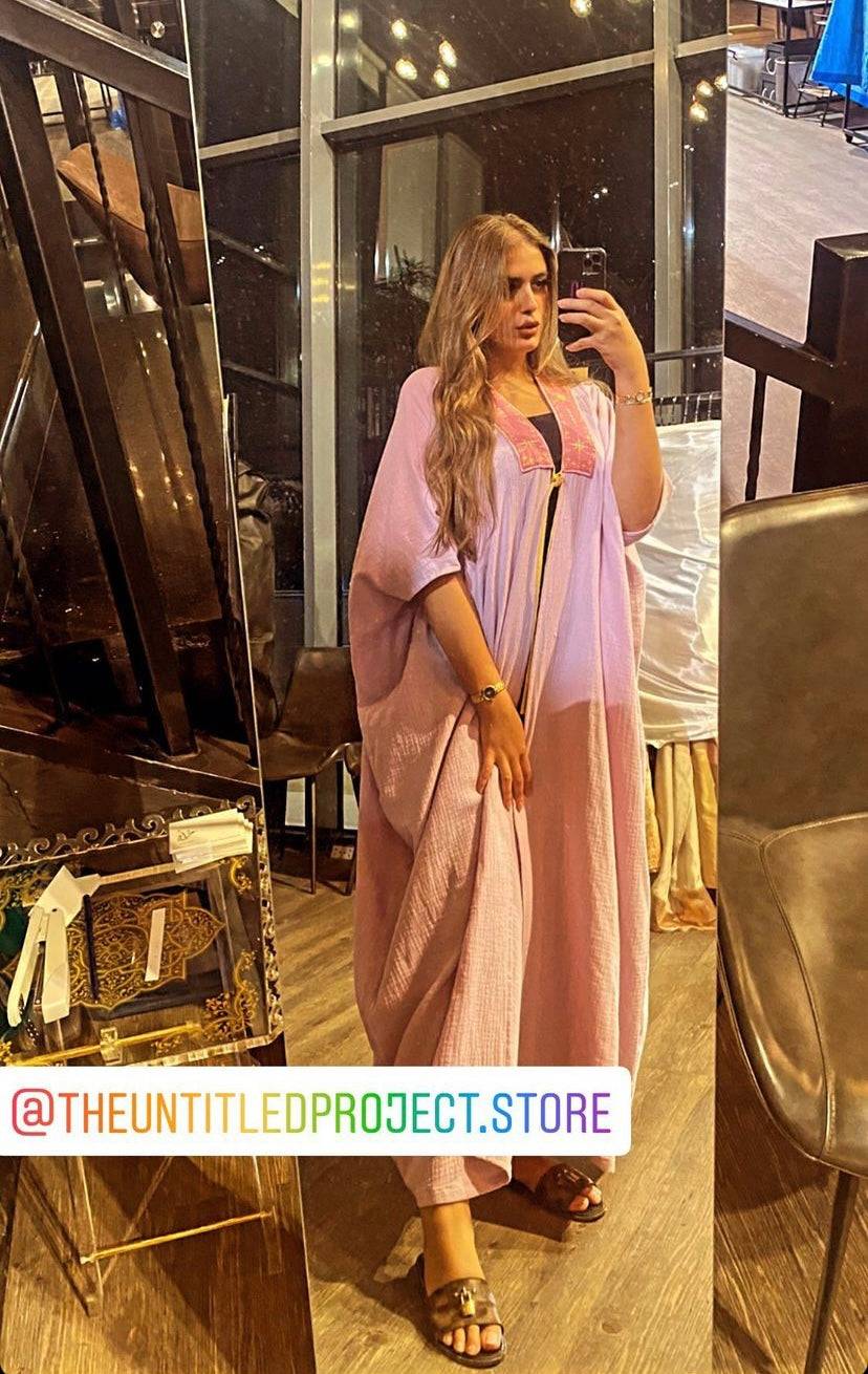 The lilac fairy - Front Bow Abaya - Online Shopping - The Untitled Project
