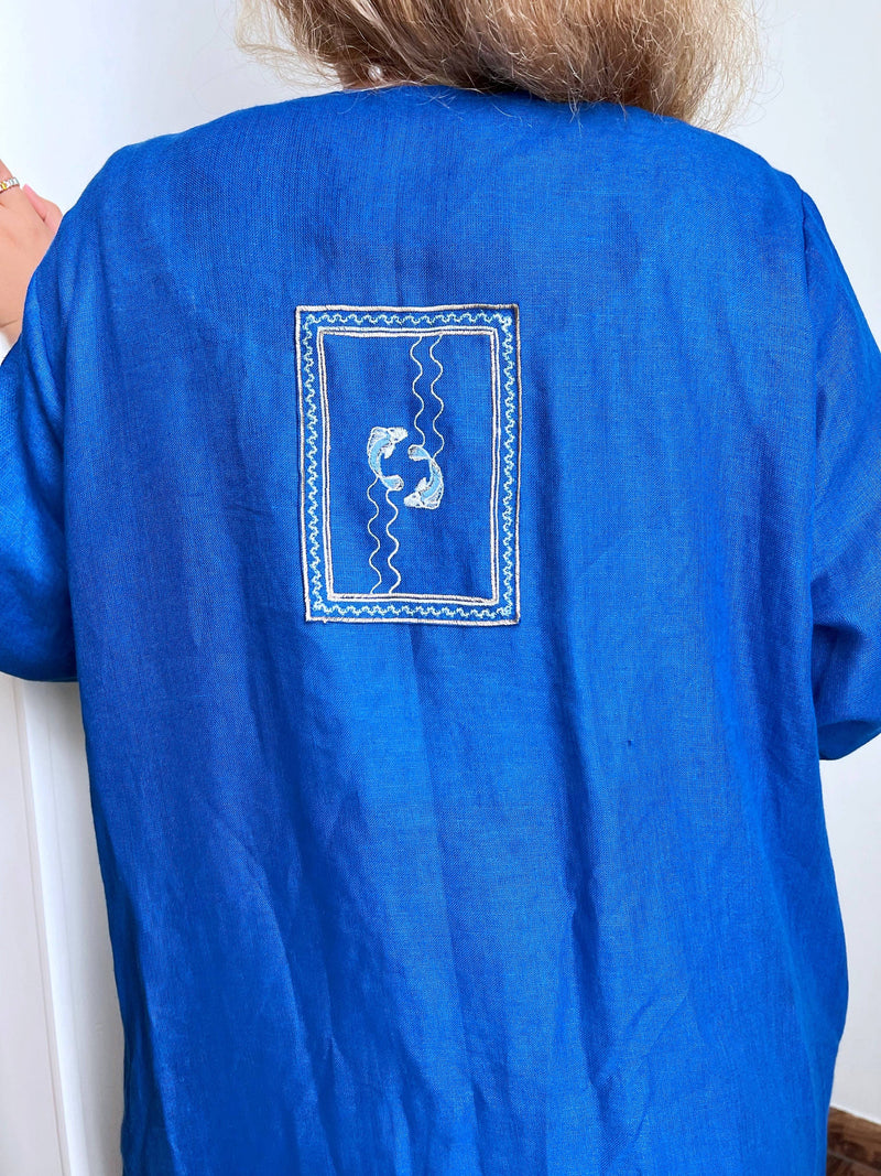 Blue Koi - Abaya & Scarf Set - Online Shopping - The Untitled Project