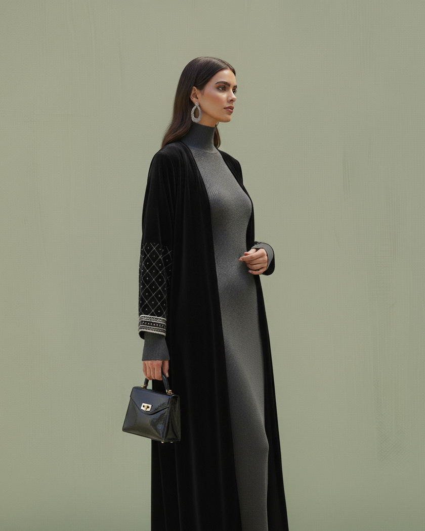 Autumn Electra - Abaya & Scarf Set