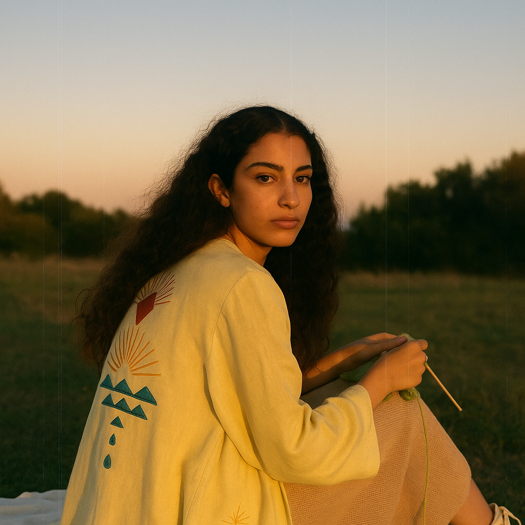 The Luminous Lemon - Abaya & Scarf Set