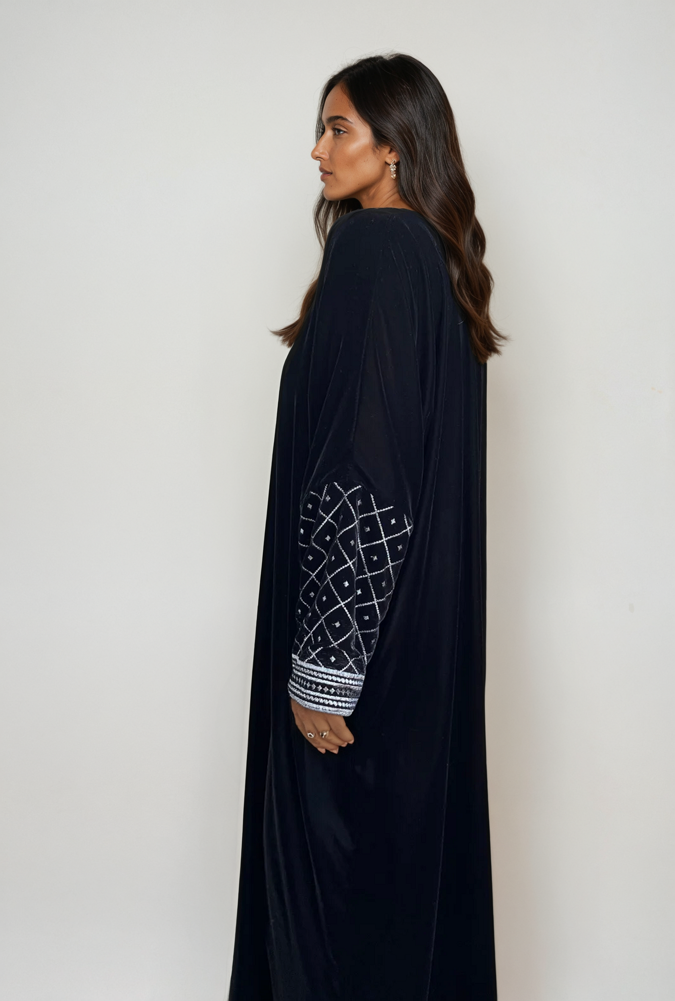 Winter Electra - Abaya & Scarf Set