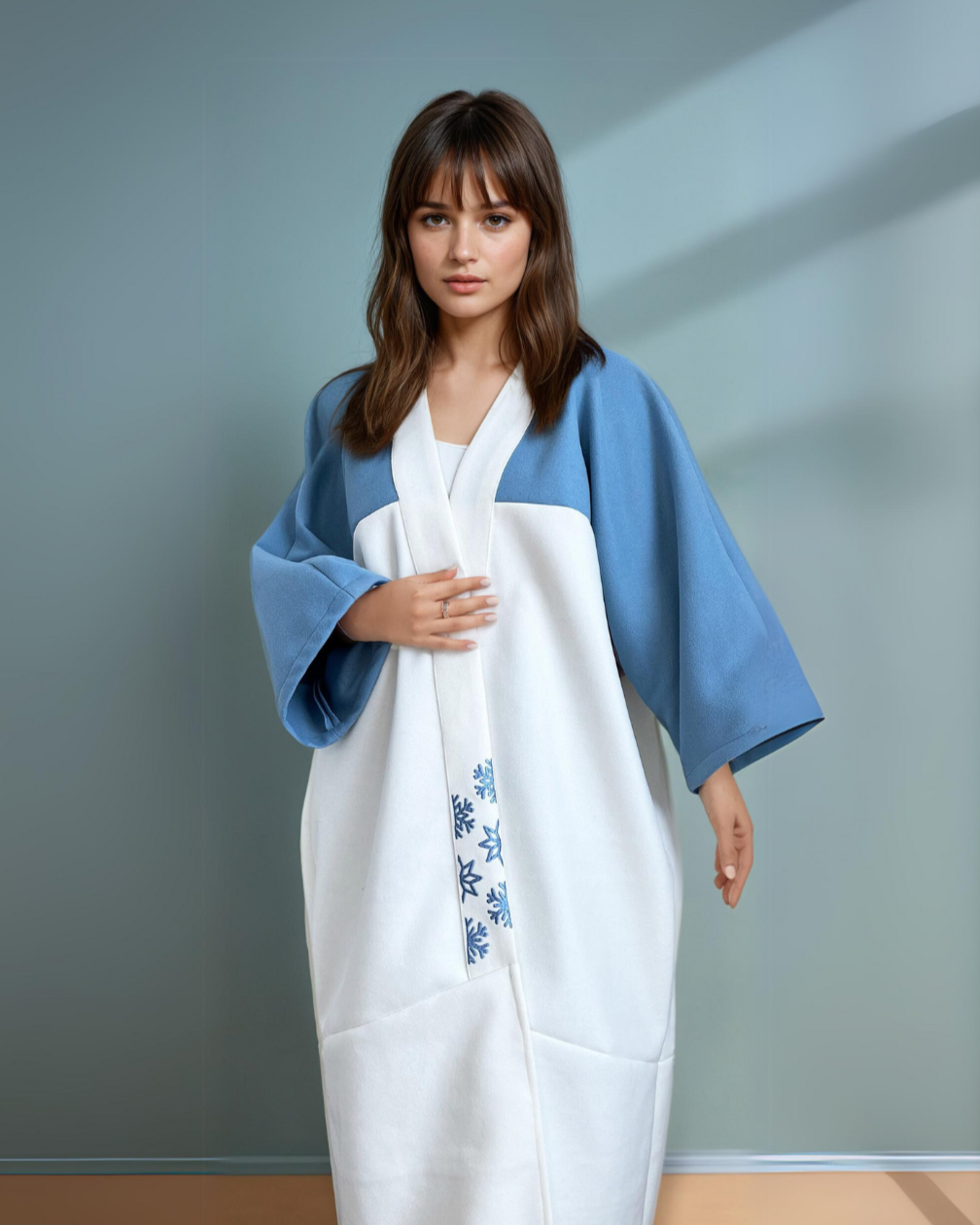 Let it Snow - Winter Kimono & Scarf Set