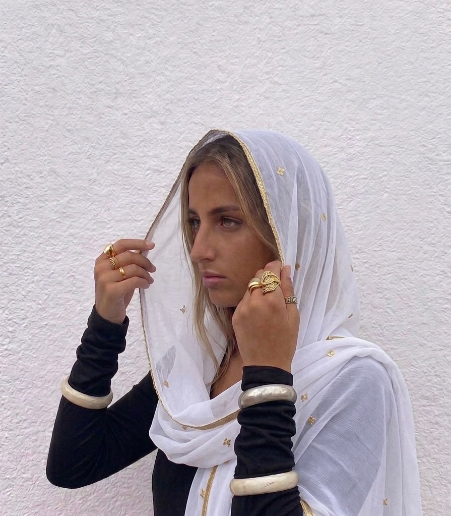 وشاح الغجر - نجوم مطرزة-15