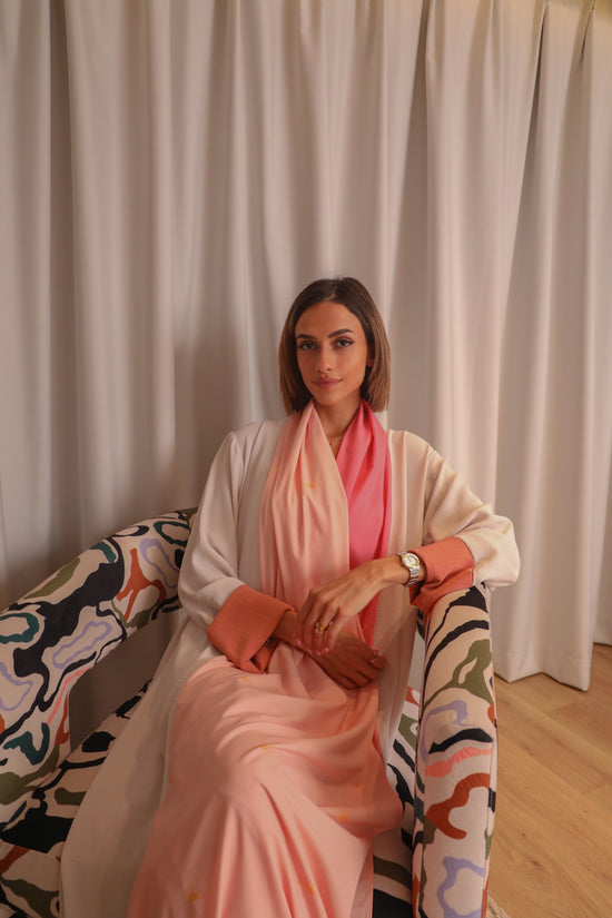 Pink Mirage Abaya & Scarf Set - Comfort Flow - Online Shopping - The Untitled Project