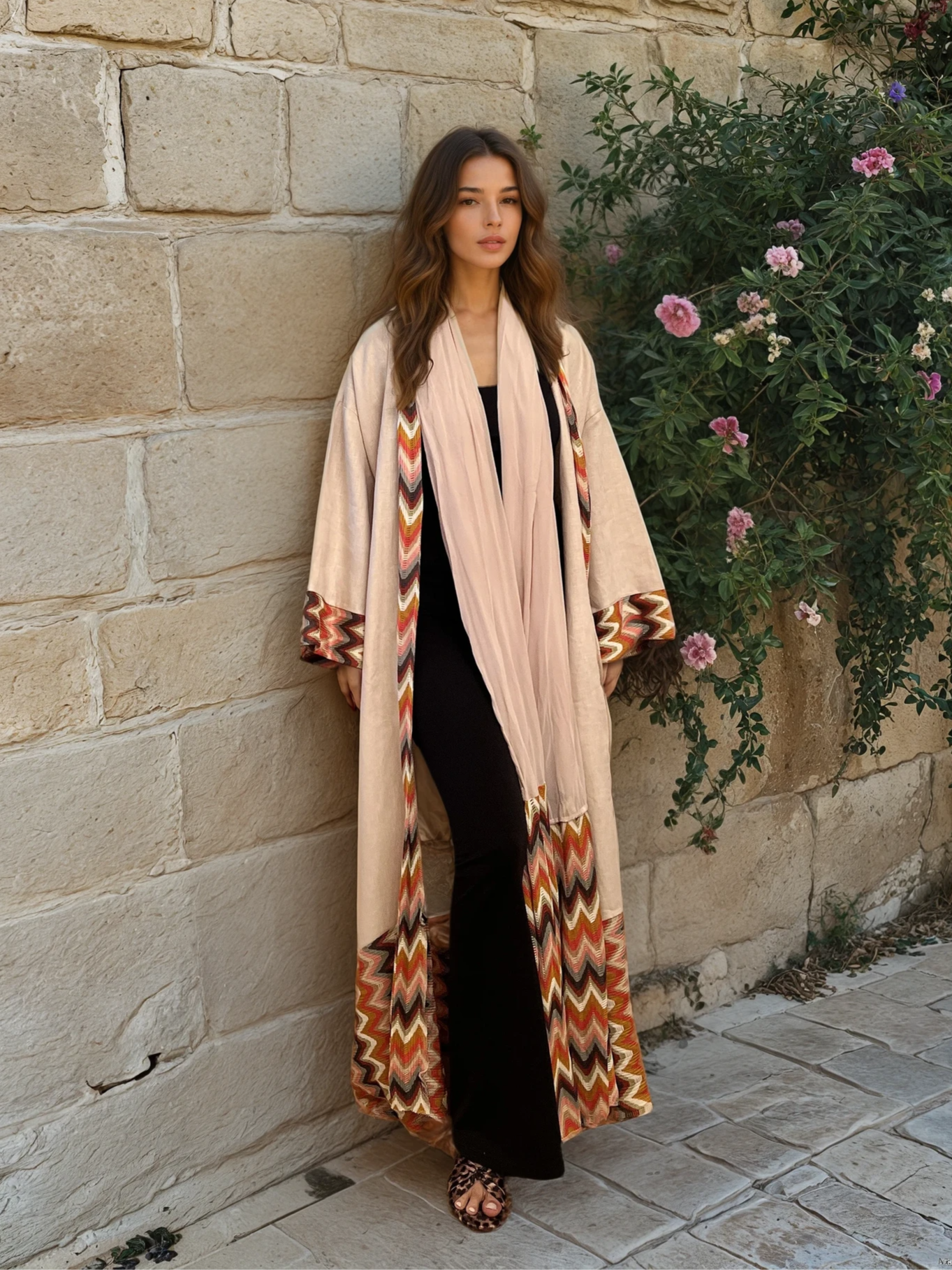 Dressed in Latte Dreams - Abaya & scarf Set