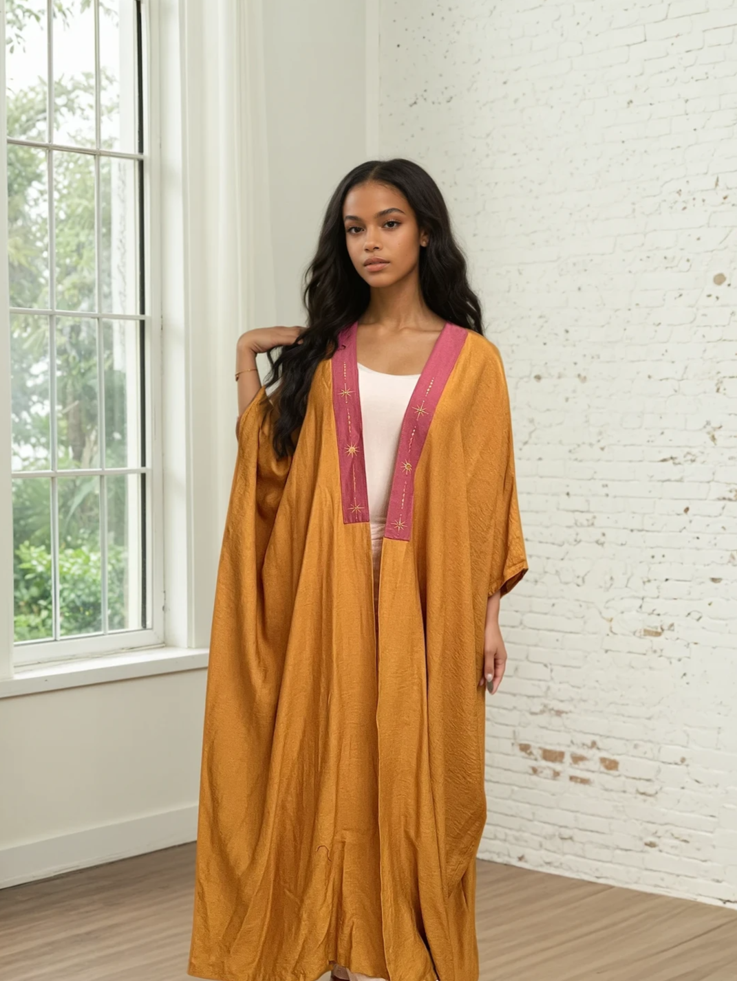 The Golden Sun -  Flowy Abaya