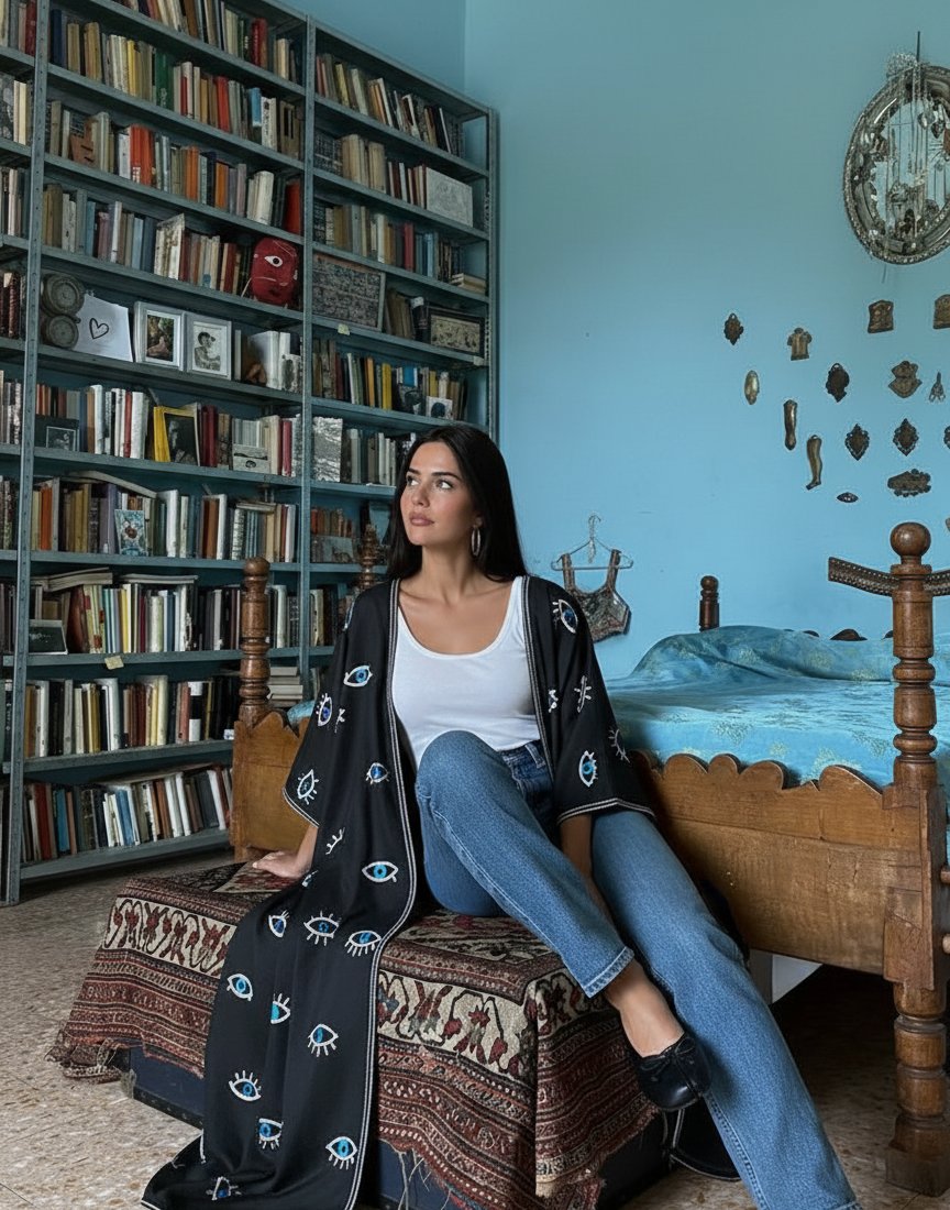 Joanna’s Evil Eye - Abaya & Scarf Set