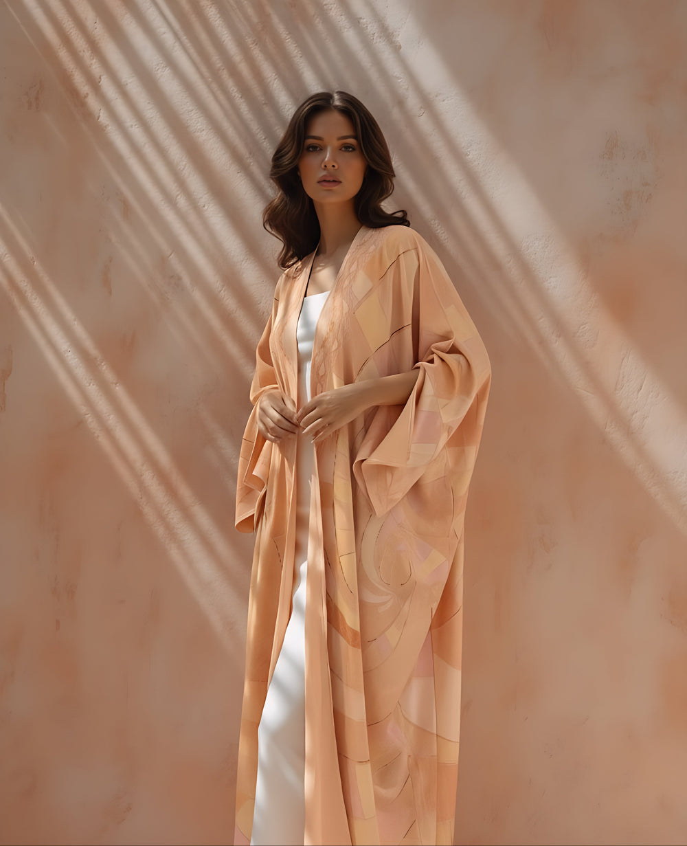Light printed abaya for summer in Saudi Arabia