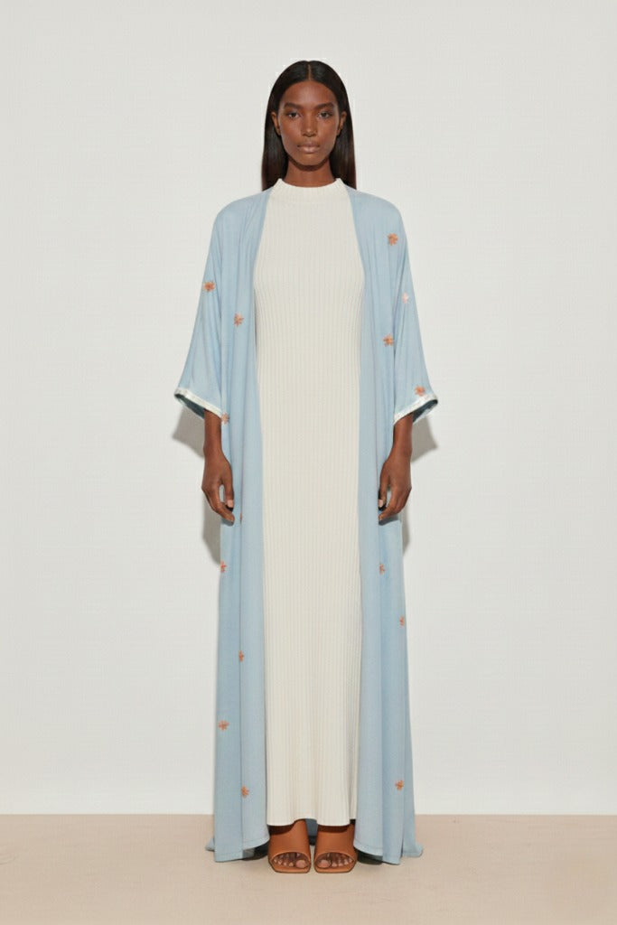 The Aqua Mist - Abaya & Scarf Set