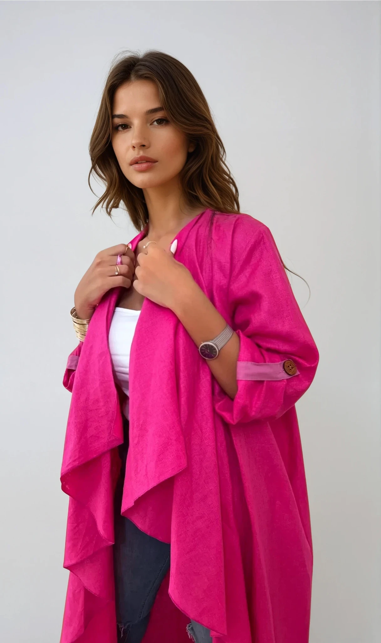 Girl in Pink - Abaya & Scarf Set