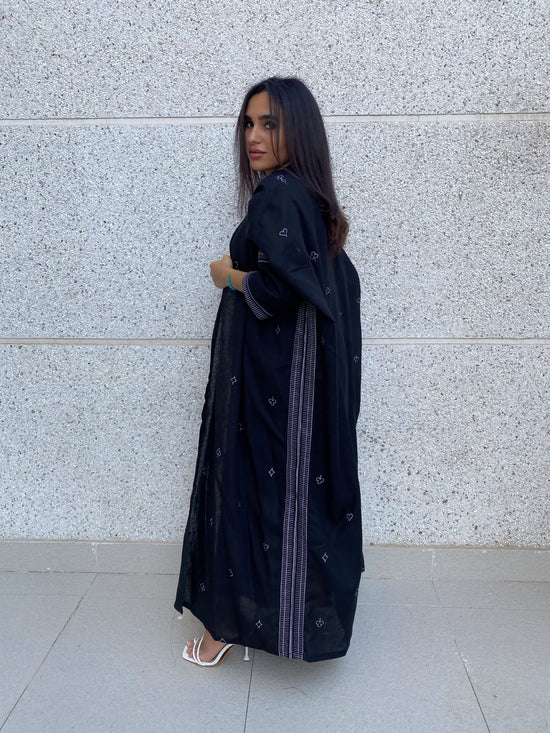 Playing Cards - Fully embroidered Abaya - Online Shopping - The Untitled Project