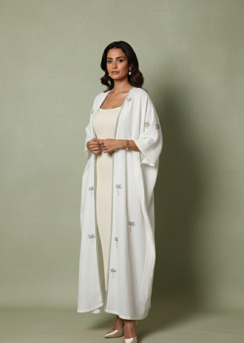 Palm Paradise - Abaya & Scarf Set