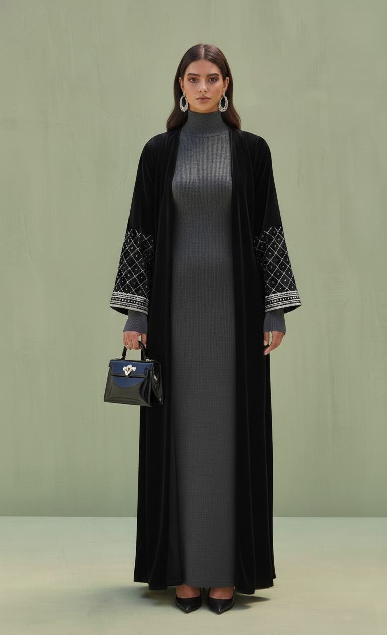 Autumn Electra - Abaya & Scarf Set