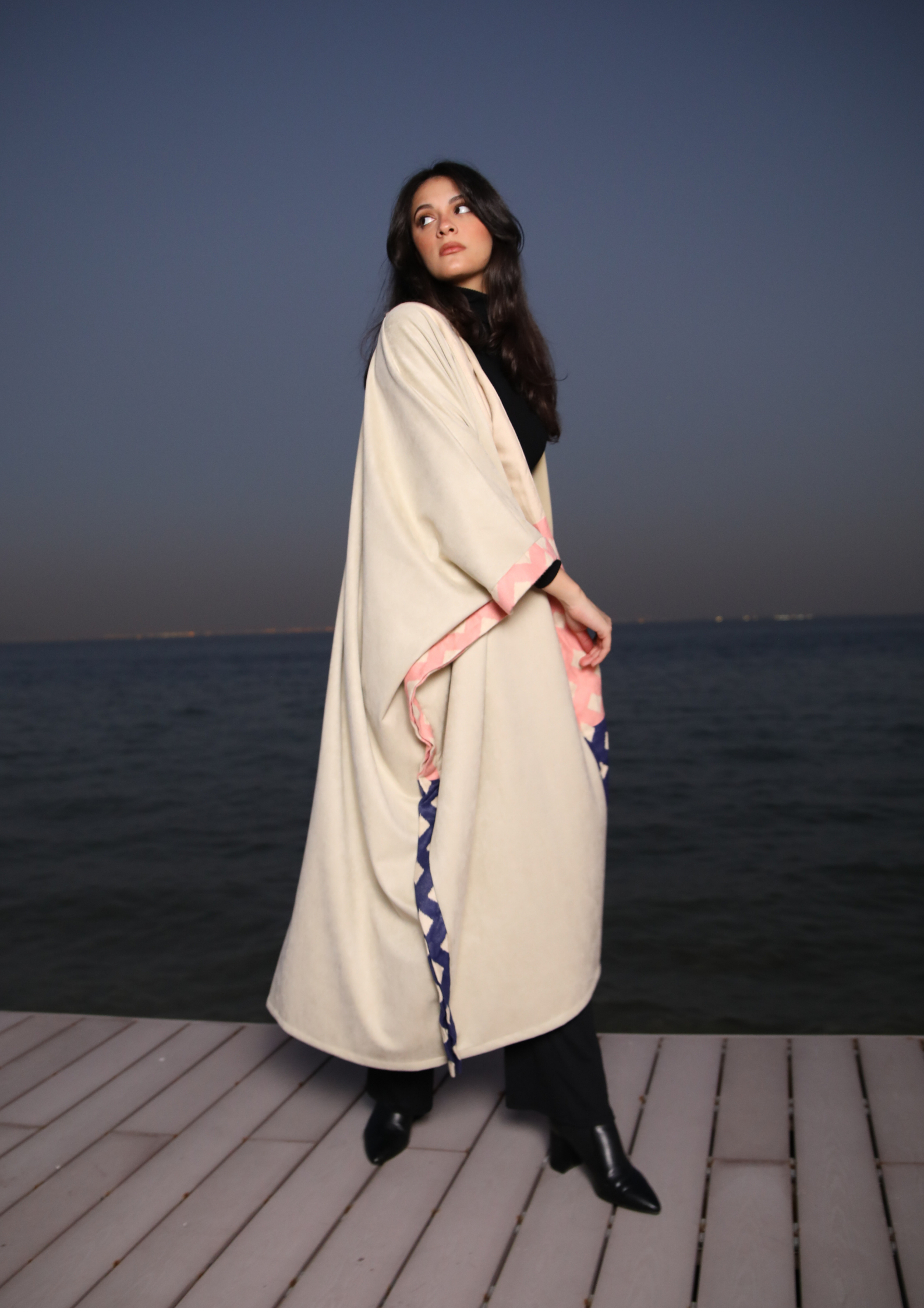 The Serene Abaya - luxurious Subtle Silhouette - The Untitled Project