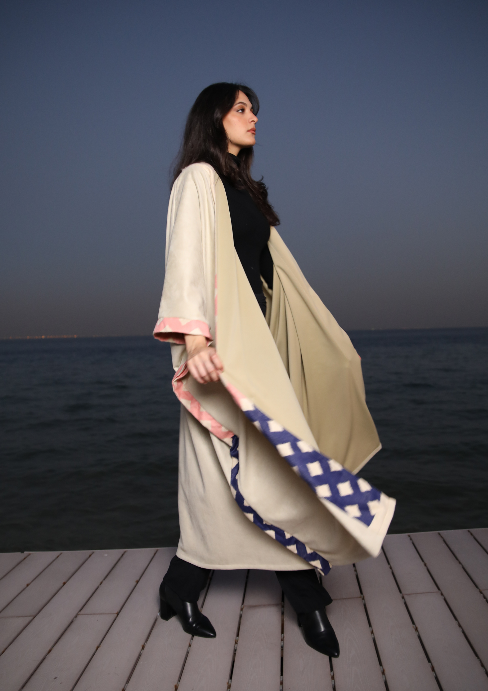 The Serene Abaya - luxurious Subtle Silhouette - The Untitled Project