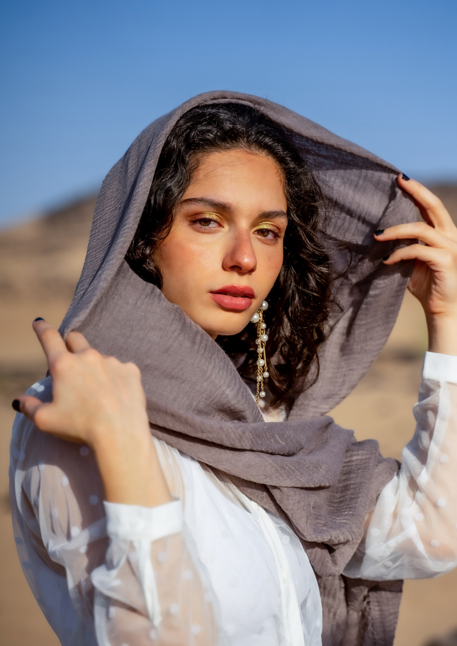 Patina - Crinkle Organic Cotton Scarf - The Untitled Project