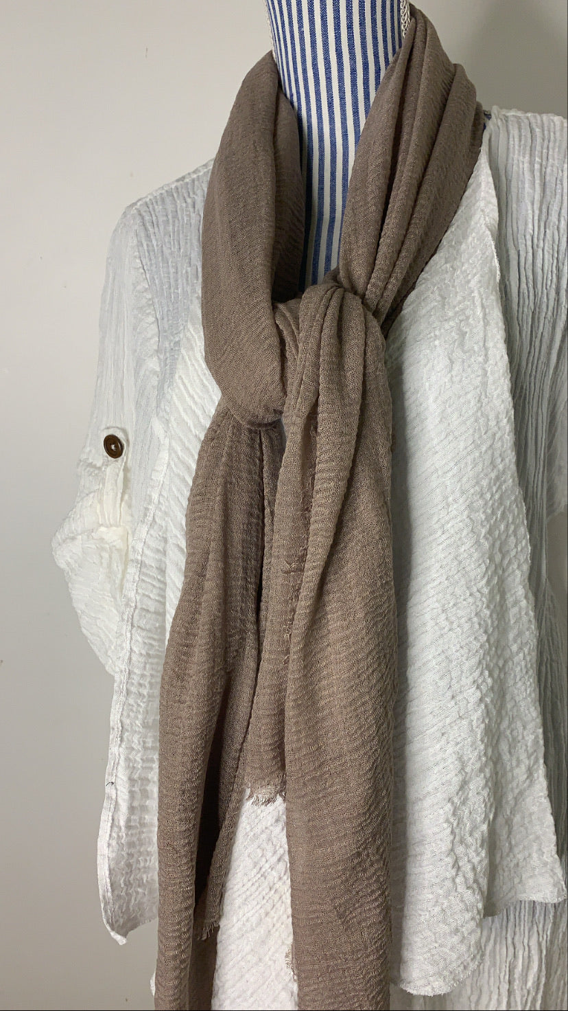 Patina - Crinkle Organic Cotton Scarf - Online Shopping - The Untitled Project