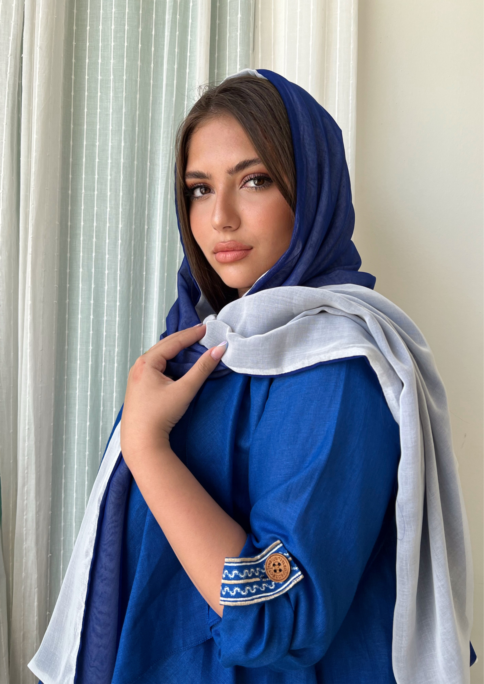 Blue Koi - Abaya & Scarf Set - Online Shopping - The Untitled Project