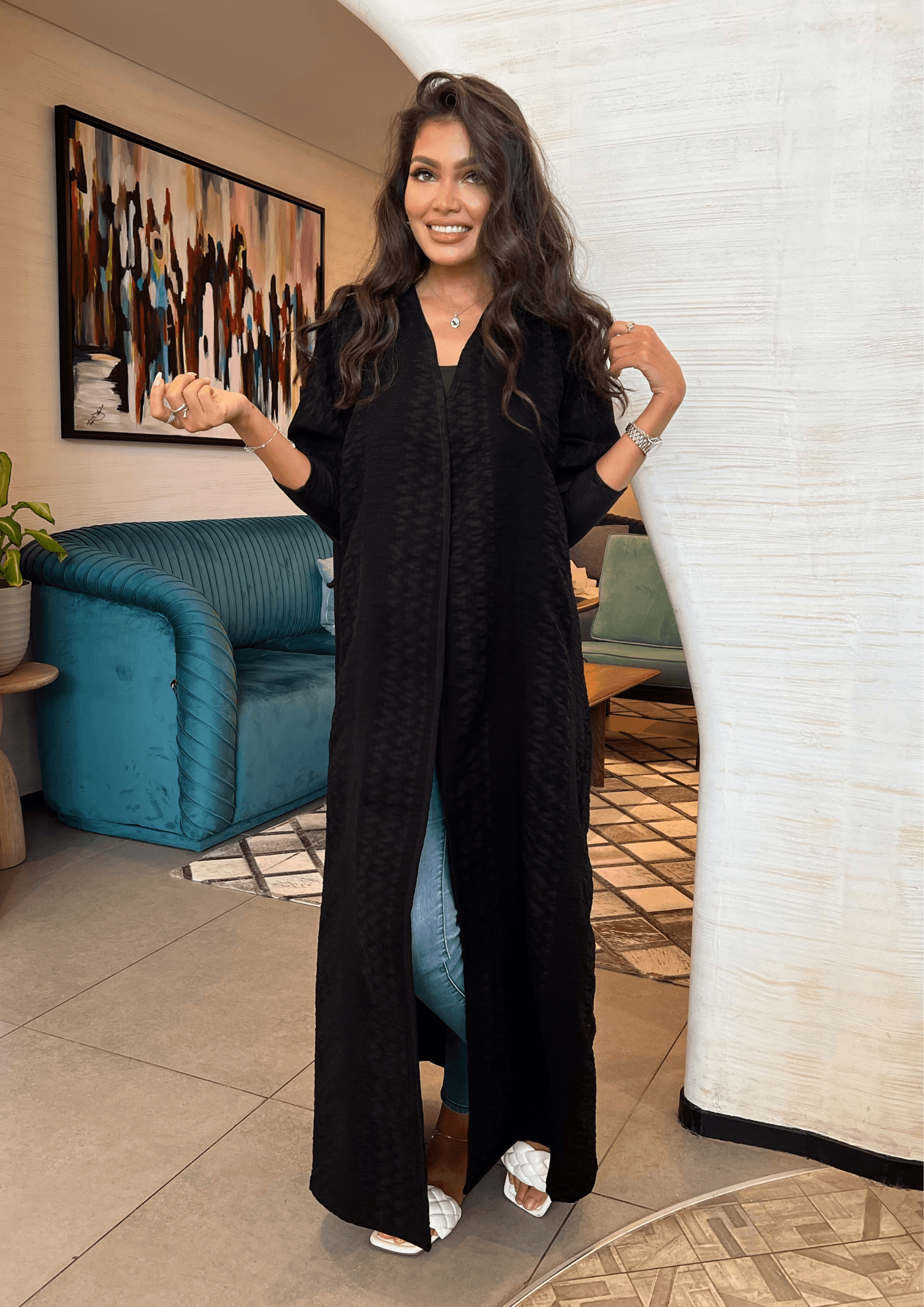 Miss chic - elegant black Abaya - Online Shopping - The Untitled Project