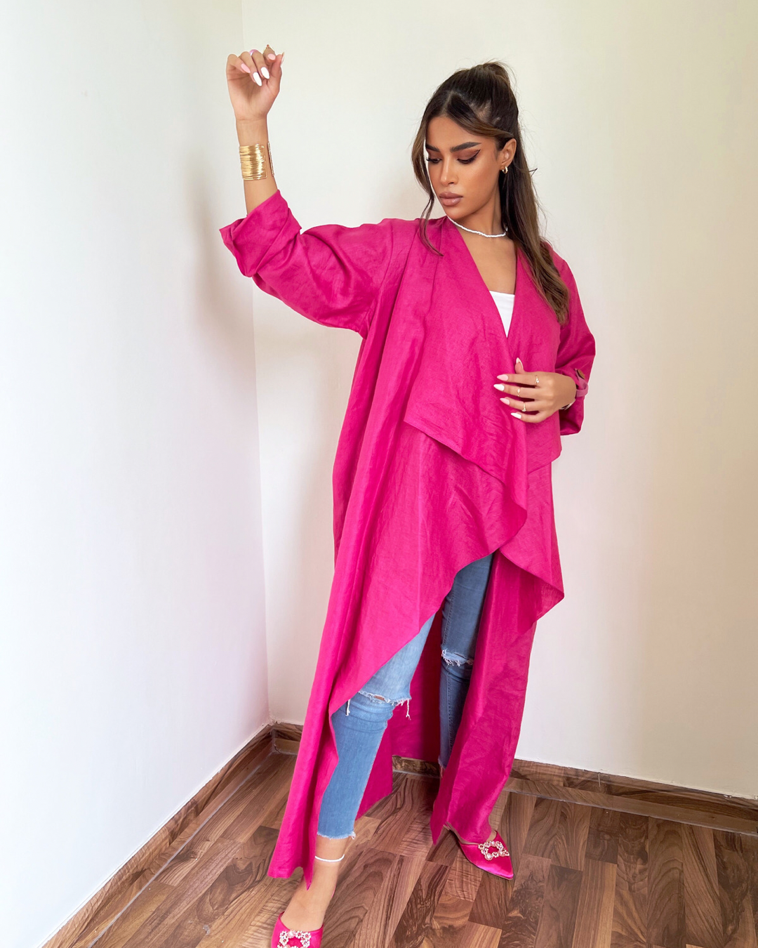 Girl in Pink - Abaya & Scarf Set - Online Shopping - The Untitled Project