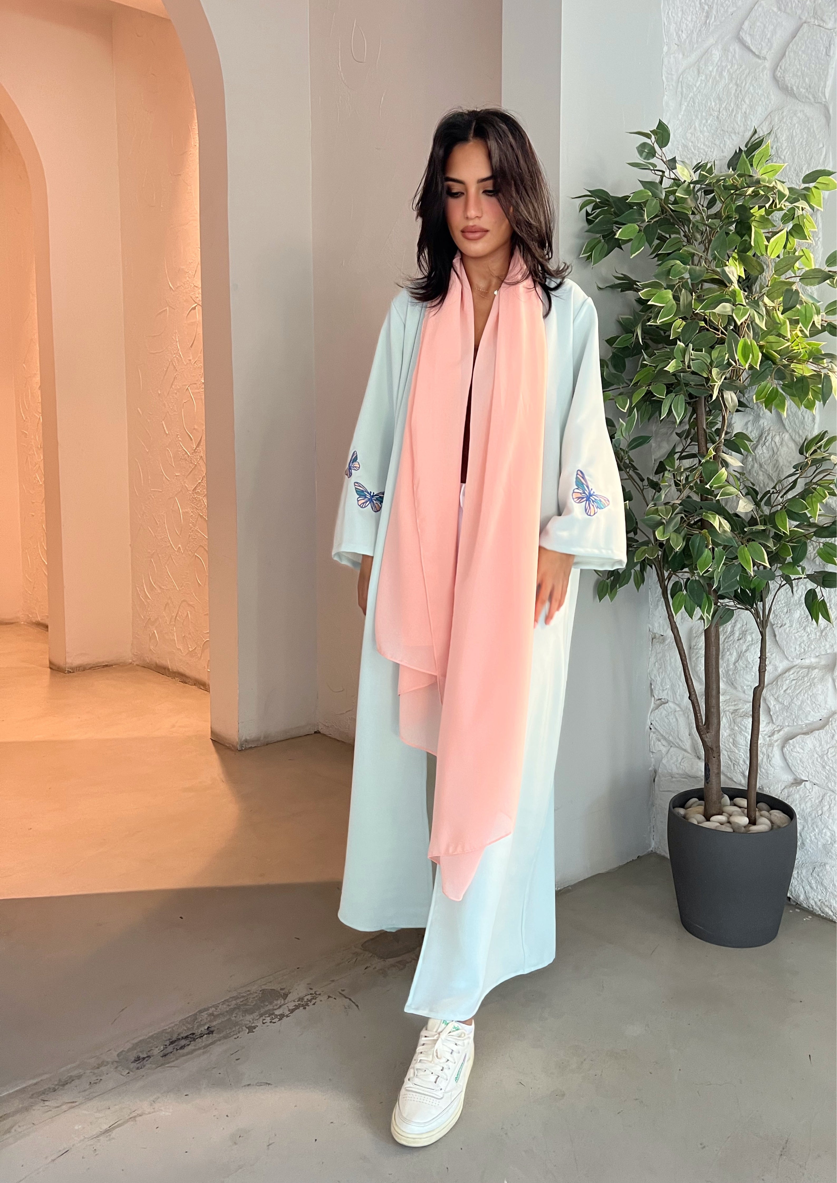 Bloomin Butterfly- Abaya & Scarf Set - Online Shopping - The Untitled Project