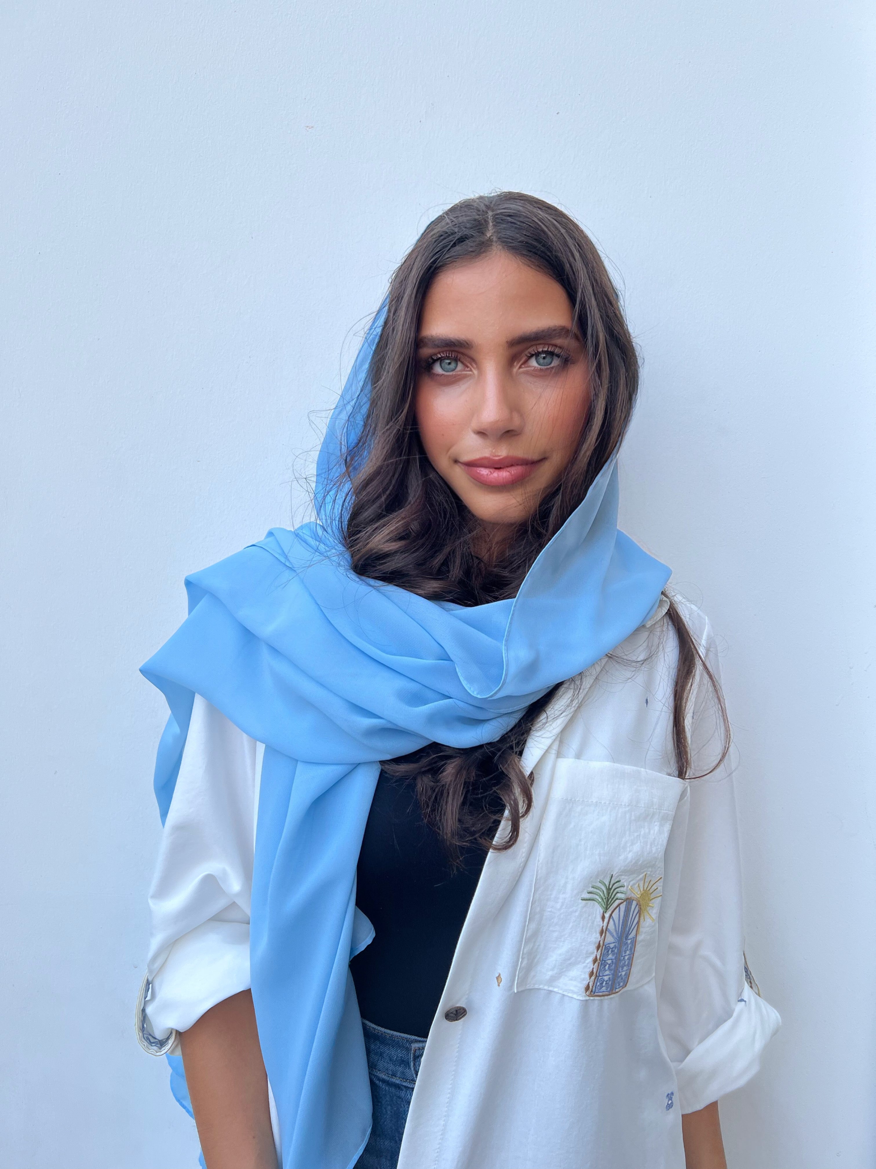 Blue Sands - Abaya & Scarf Set - Online Shopping - The Untitled Project