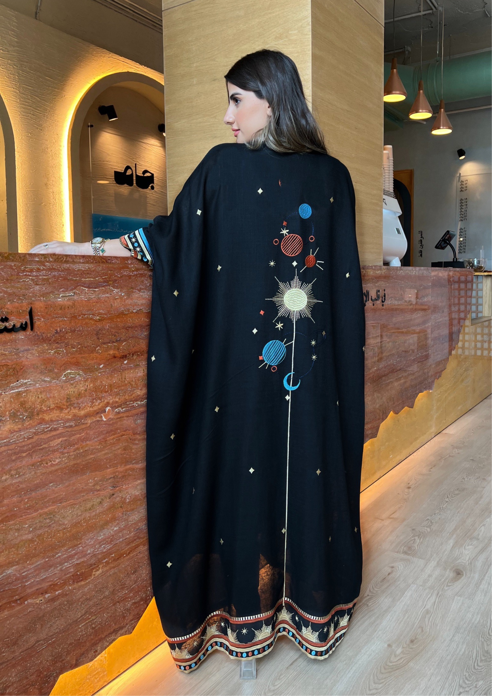 Distant Galaxies - Show Stopper Back Abaya - Online Shopping - The Untitled Project