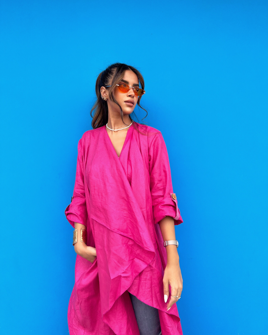 Girl in Pink - Abaya & Scarf Set - Online Shopping - The Untitled Project