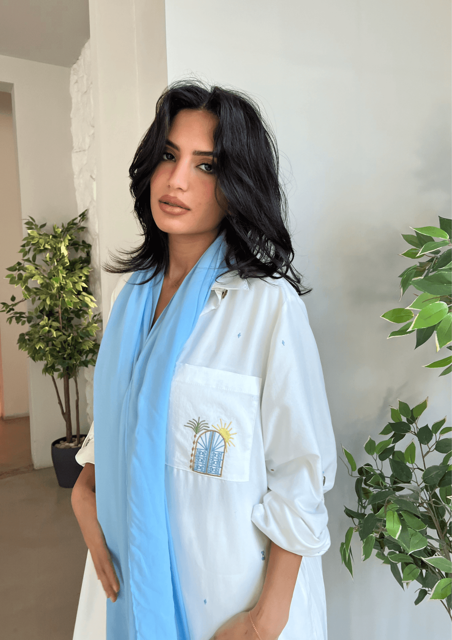 Blue Sands - Abaya & Scarf Set - Online Shopping - The Untitled Project