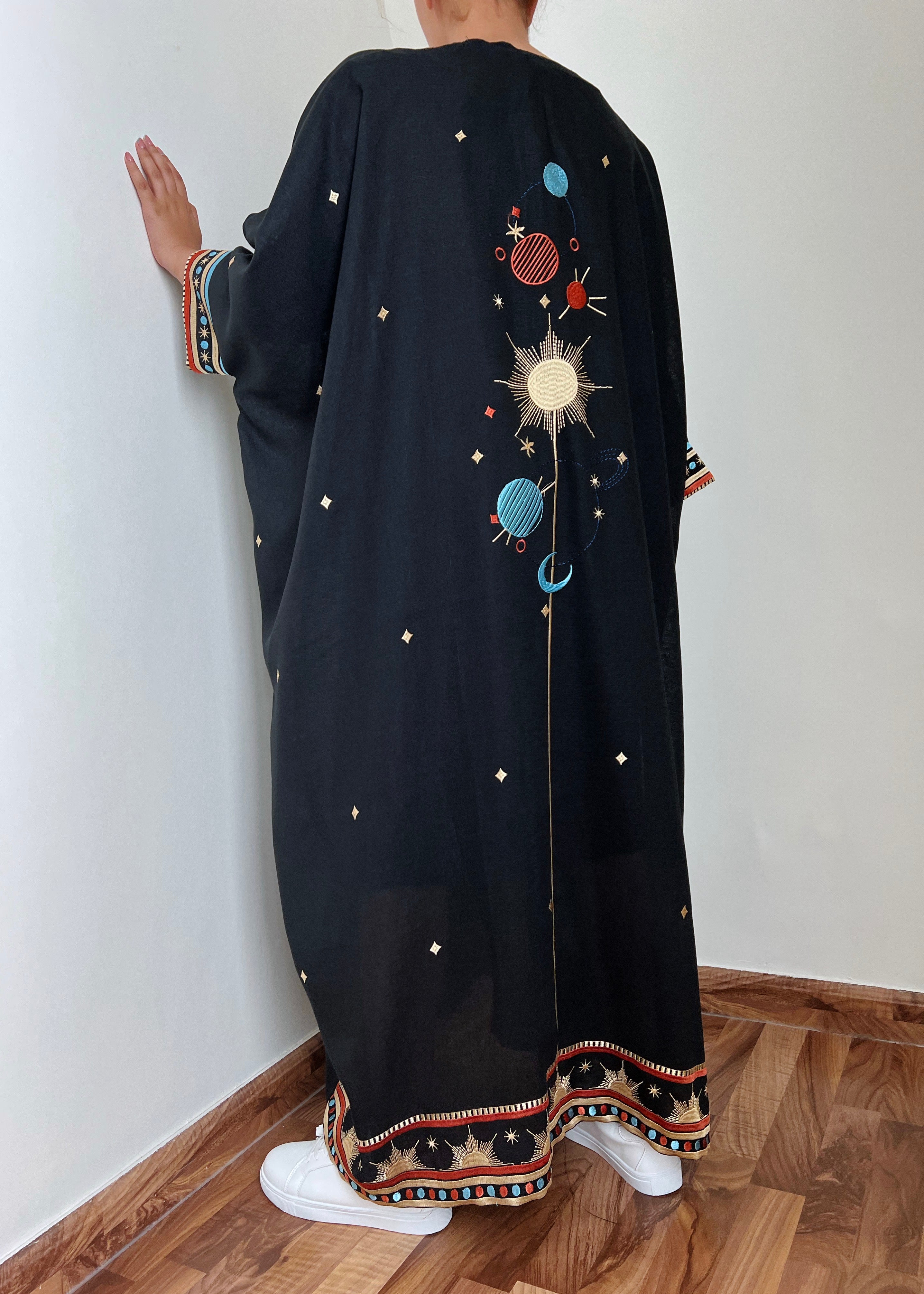 Distant Galaxies - Show Stopper Back Abaya - Online Shopping - The Untitled Project