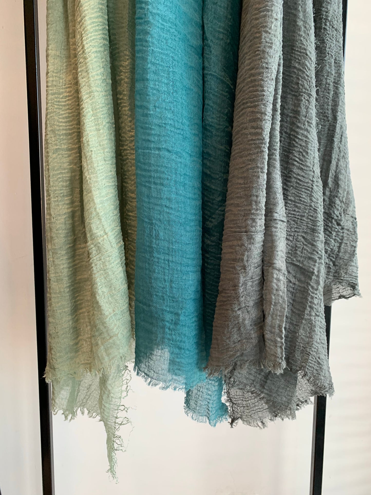 Mint - Crinkle Organic Cotton Scarf - Online Shopping - The Untitled Project