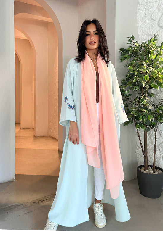 Bloomin Butterfly- Abaya & Scarf Set - Online Shopping - The Untitled Project