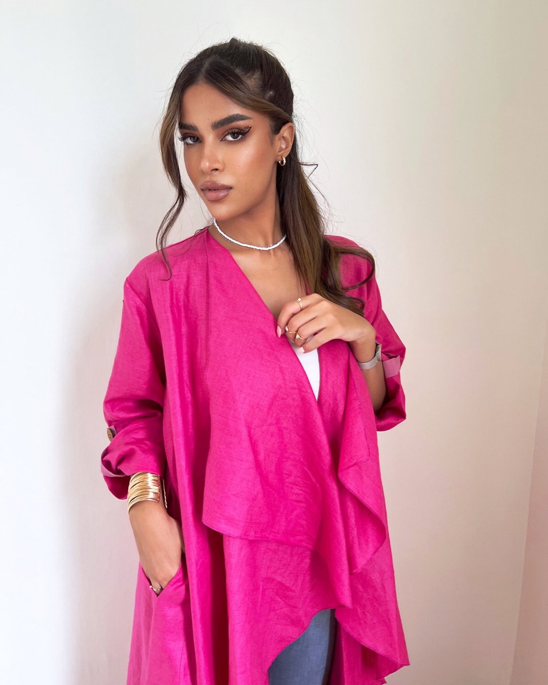 Girl in Pink - Abaya & Scarf Set - Online Shopping - The Untitled Project