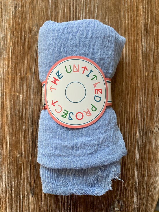Baby Sky Blue - Crinkle Organic Cotton Scarf - Online Shopping - The Untitled Project